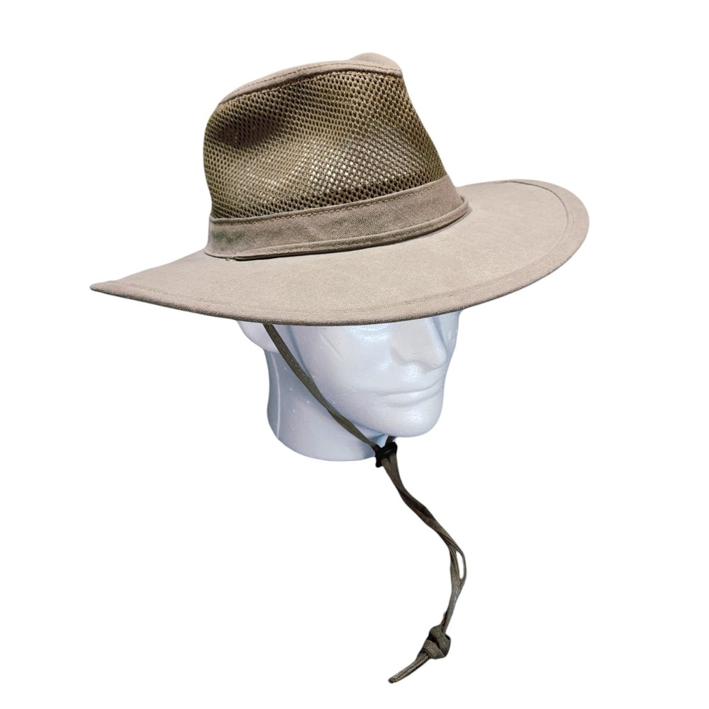 Henschel Breezer Hat M Mens Tan Mesh Safari Outback Hiking Sun Protection USA